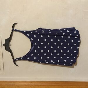 Torrid tank top black with white spots size 0